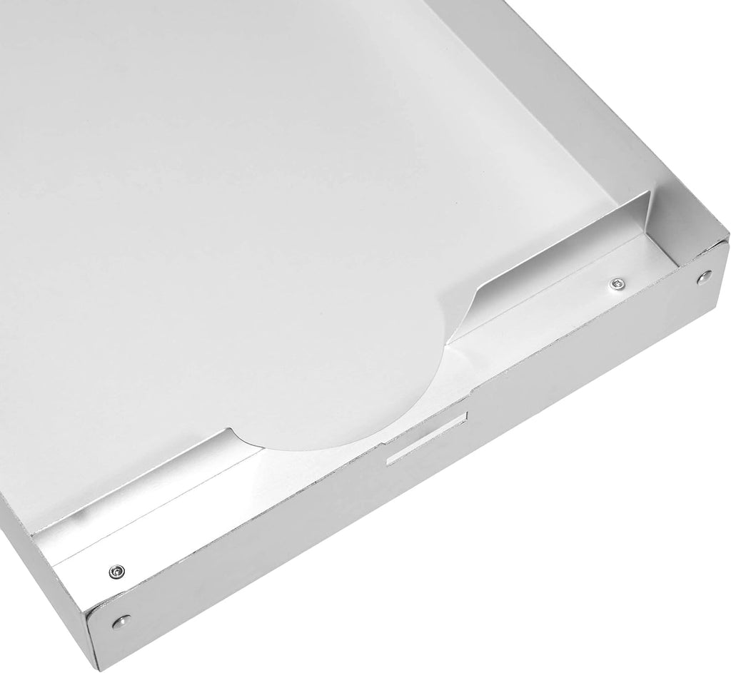 Amazon Basics Aluminum Storage Clipboard, Two-Tier, Standard Clip, 14" x 9", Silver (Pack of 2)