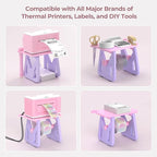 MUNBYN Label Holder for Rolls and Fanfold Labels, Thermal Sticker Holder for - Image 5
