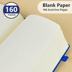 PERCUN Blank Journal Ntebook for Men & Women, 160 Pages Blank Journals for - Image 4