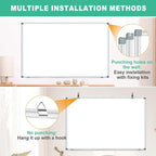 H-Qprobd 3' x 2' Whiteboard Dry Erase White Board - Image 3