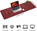 Leather Desk pad Protector, Large Desk mat - Image 3