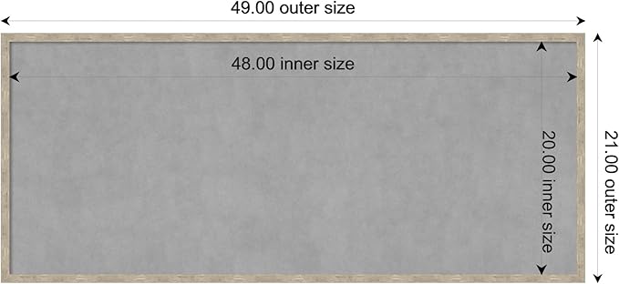 Amanti Art Silver Framed Magnetic Board 21x49 Oversize Vision Board - Image 4