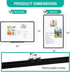 XIWODE Large 36x60 Inch Magnetic Dry Erase Whiteboard，Black Aluminum Frame - Image 2