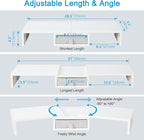 TEAMIX White Dual Monitor Stand Riser - Image 4
