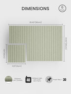 Bumusty Large Cork Board Alternative-36 x24 Felt Bulletin Board Tiles, - Image 2