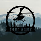 Personalized Metal Airplane Wall Art, Airplane Name Sign, Customized Pilot Name - Image 3