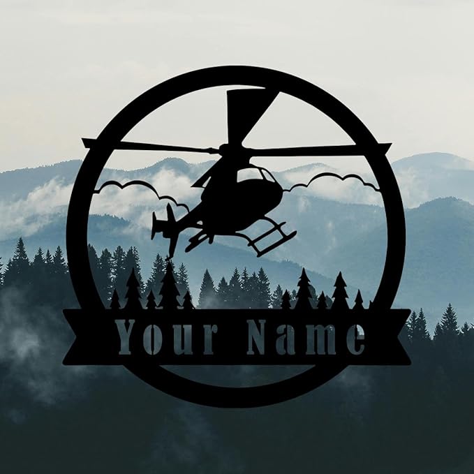 Personalized Metal Airplane Wall Art, Airplane Name Sign, Customized Pilot Name - Image 3