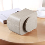 PUSU Leather 360°Rotatable Remote Control Holder, Nightstand TV Remote Caddy - Image 5