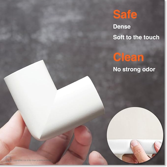 Roving Cove HeftyFit Edge Corner Protector Baby Proofing, Heavy-Duty, Soft NBR - Image 3