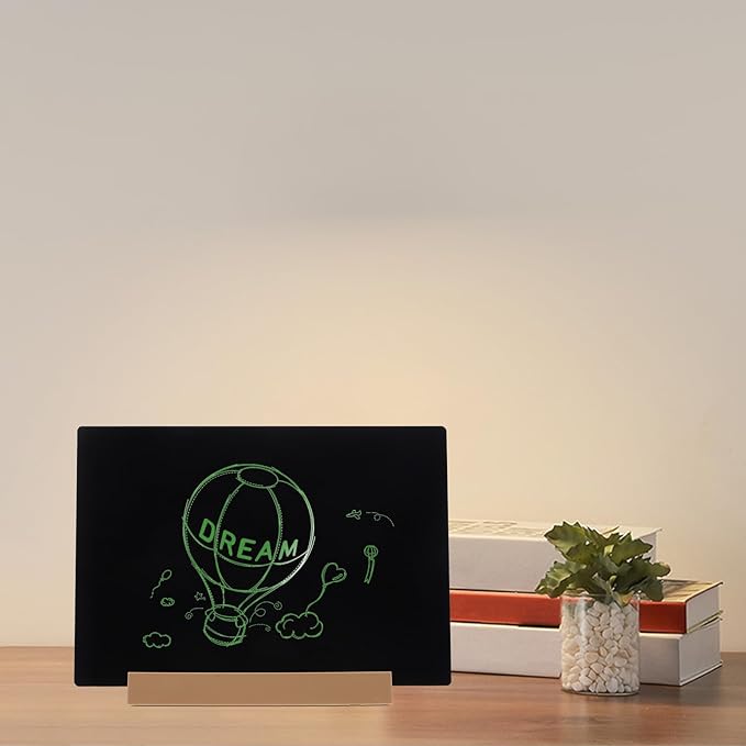 VILLCASE Simple Desktop Chalkboard Memo Board Large Dual-use Rustic Message Sign - Image 3
