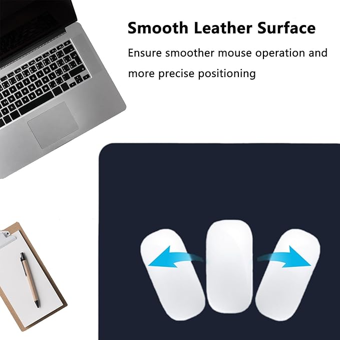 PU Leather Desk Pad Protector Gaming Mouse Pad Non Slip Desk Mat - Image 3