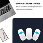 PU Leather Desk Pad Protector Gaming Mouse Pad Non Slip Desk Mat - Image 3