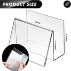 Vicenpal 4 Pcs Clear Acrylic Postcard Holder Business Card Holder Greeting Card - Image 2