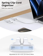 5Pack Cord Holder Clips, Desk Organizer Accessories- Lamicall Cable Holder - Image 2