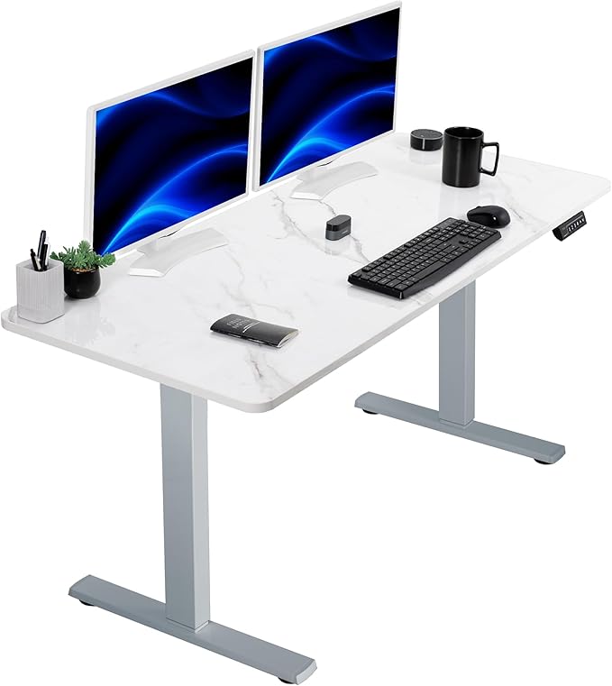 VIVO Electric Dry Erase 60 x 24 in Standing Desk, Memory Height Adjustment by VIVO