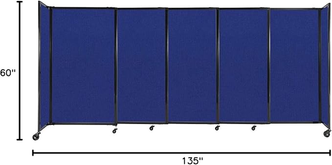 Versare Straightwall Sliding Portable Wall Partition | Freestanding Office - Image 7