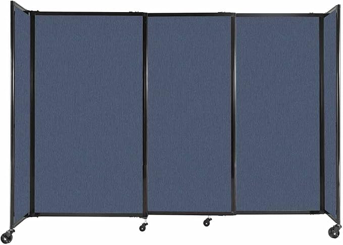 Versare Straightwall Sliding Portable Wall Partition | Freestanding Office by VERSARE