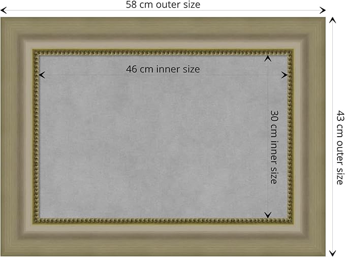 Amanti Art Silver Framed Magnetic Board 17x23 Small Vision Board - Image 4