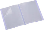 Viquel - Propysoft Customisable Document Cover - A4 Format Binding - 120 Views (60 Pockets) - Transparent and Smooth Pockets - Translucent Purple