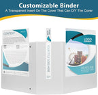 CIXILDTS 5-Inch 3 Ring Binder, Standard 5" Slant-D Ring Binder Fit Letter Size - Image 5