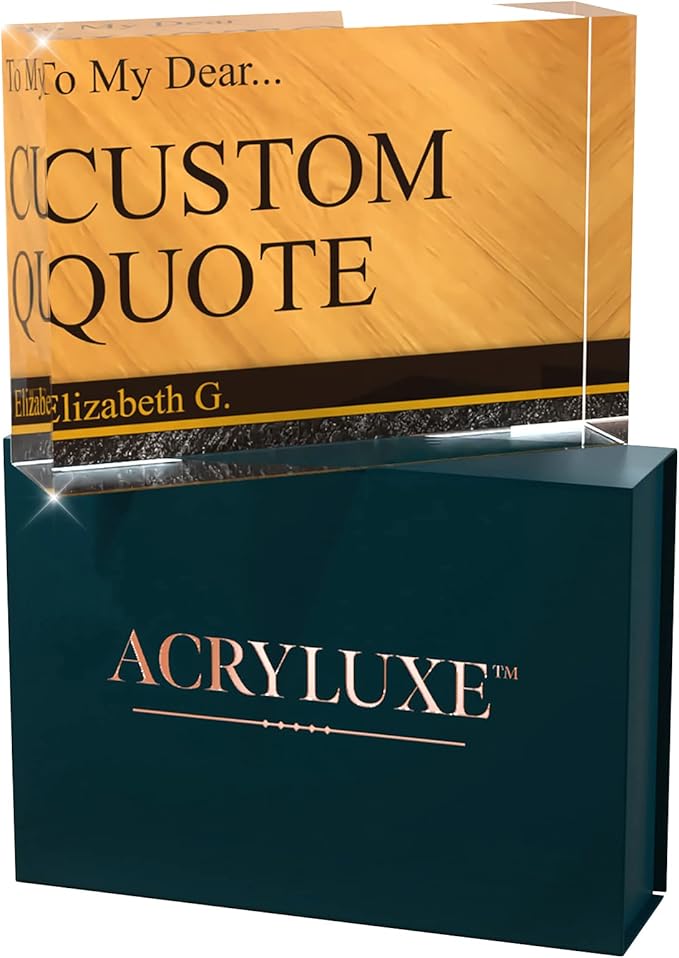 Personalized Gifts, Custom Quote Block Letter Board, Crystal-Clear Acrylic - Image 9