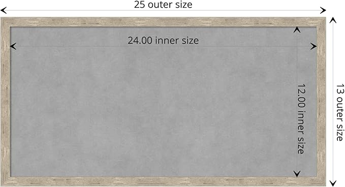 Amanti Art Silver Framed Magnetic Board 13x25 Small Vision Board - Image 4