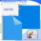 Teling 100 Pcs Plastic Report Covers - Image 2