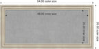 Amanti Art Silver Framed Magnetic Board 26x54 Oversize Vision Board - Image 2