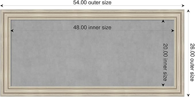 Amanti Art Silver Framed Magnetic Board 26x54 Oversize Vision Board - Image 2