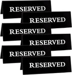 6 Pieces Plastic Reserved Table Sign by Gvhntk