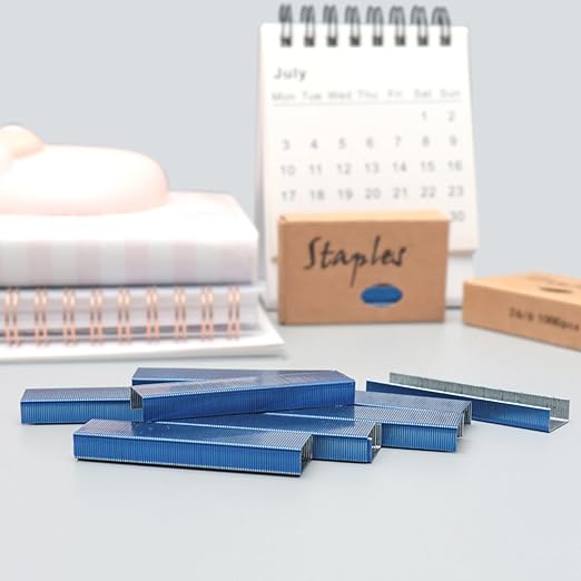 NatSumeBasics 6000 Blue Staples Colored Staple - Image 2