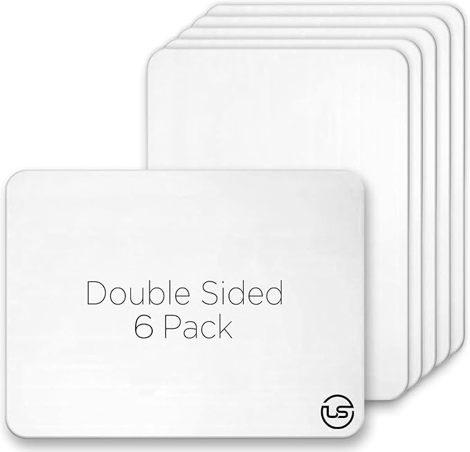 Small White Board, 9 x 12 Double Sided Dry Erase Lapboard by UltimateStationery