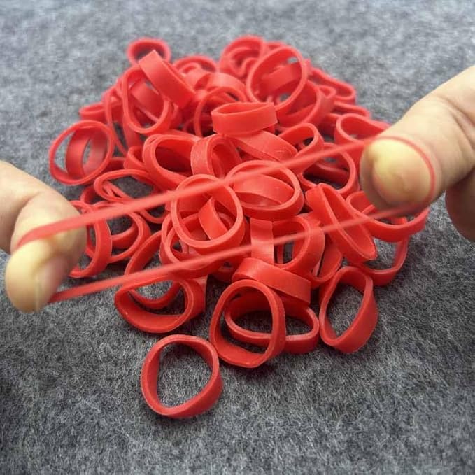 500pcs Red Color Mini Rubber Bands Elastic Bands Rubber Band by Unknown