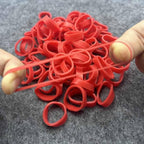 500pcs Red Color Mini Rubber Bands Elastic Bands Rubber Band by Unknown