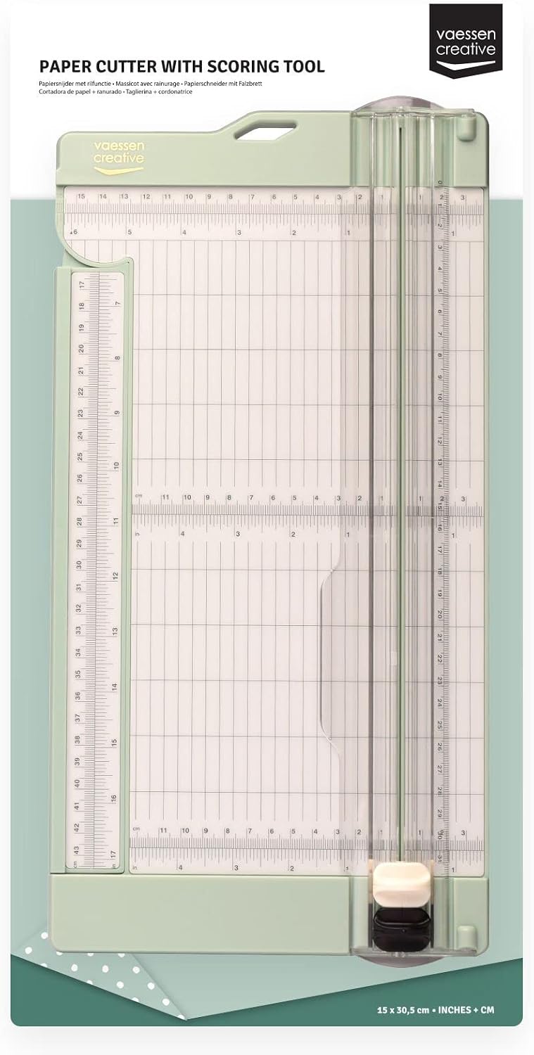 Vaessen Creative Trimmer and Scoring Board 6" for Scrapbooking, Cardmaki...