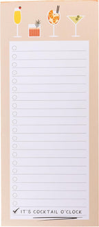 Graphique Cocktail o’clock Magnetic Notepad, 100 Tear-Away Sheets by GraphiquedeFrance