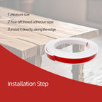 U-Shape Plywood Edge Banding - 3/4" Edge Protector, Self-Adhesive Trim for Veneer, Furniture, Countertop, Table, Sheet Metal - White, 20Ft