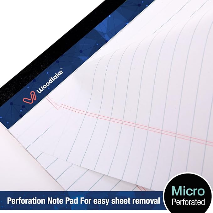 Woodlake Legal Pads 8.5 "x 14" – 6‑Pack, Wide Ruled, Premium White Paper Pad No - Image 4