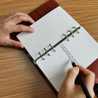 200 Sheets A6 Lined Paper for Filofax Personal Binder Planner, White 100gsm Ruled Pages, 6 Hole Punched, 3.75 x 6.75 Inch