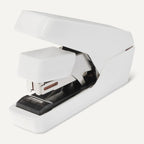 Amazon Basics Office Heavy Duty Stapler, Flat Clinch, Effortless, 40 Sheet Capacity, 1000 Staples, No Jam, for Classroom, Office or Desk Use, White