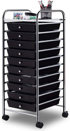 Giantex 10 Drawer Rolling Storage Cart Scrapbook Paper Office School Organizer by Giantex