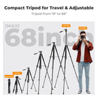 K&F Concept Camera Tripod, Cellphone Clip - Image 4
