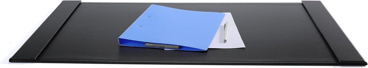 34" x 20" Leather Desk Blotter with Side Rails for Writing Leather ...