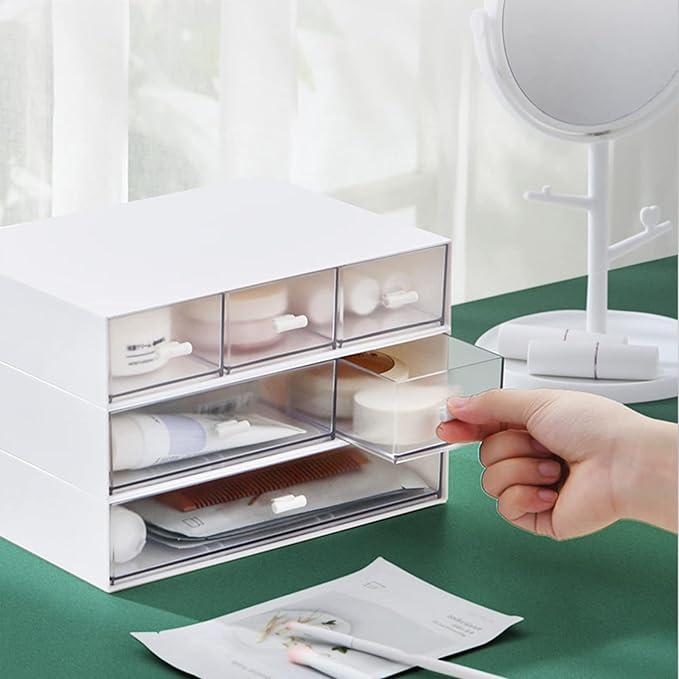 Desk Organizer-3 Tier Stackable Storage Drawers - Image 5