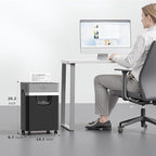 BONSEN 14-Sheet Paper Shredder for Home Office, Heavy Duty Cross Cut Shredder - Image 9