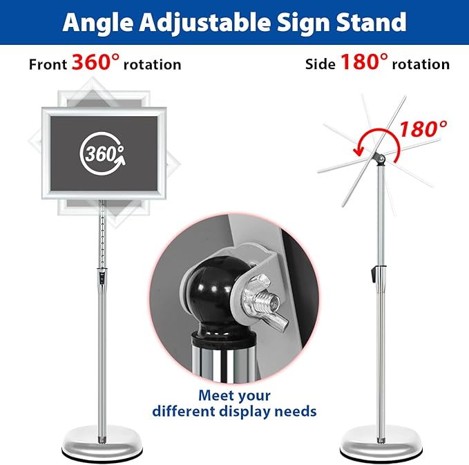 VAIIGO 6Packs Floor Standing Sign Holder Stands - Image 4