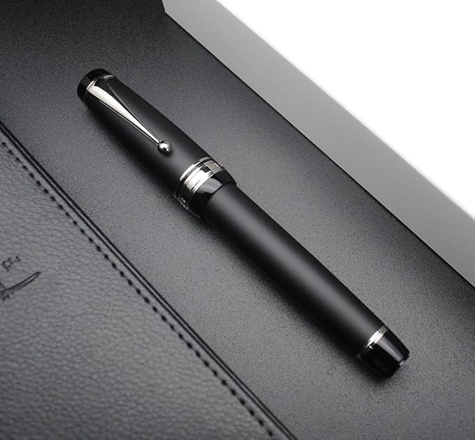xixixiaozhu Metal Big Fountain Pen Set Medium Nib 0.7mm, Includes Ink Refill - Image 8