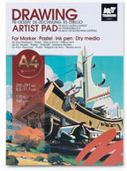 TRANSON Artist Mix Media Sketchbook Marker Pad, 8.3”x11.7” 32 Sheets A4 Art by Transon