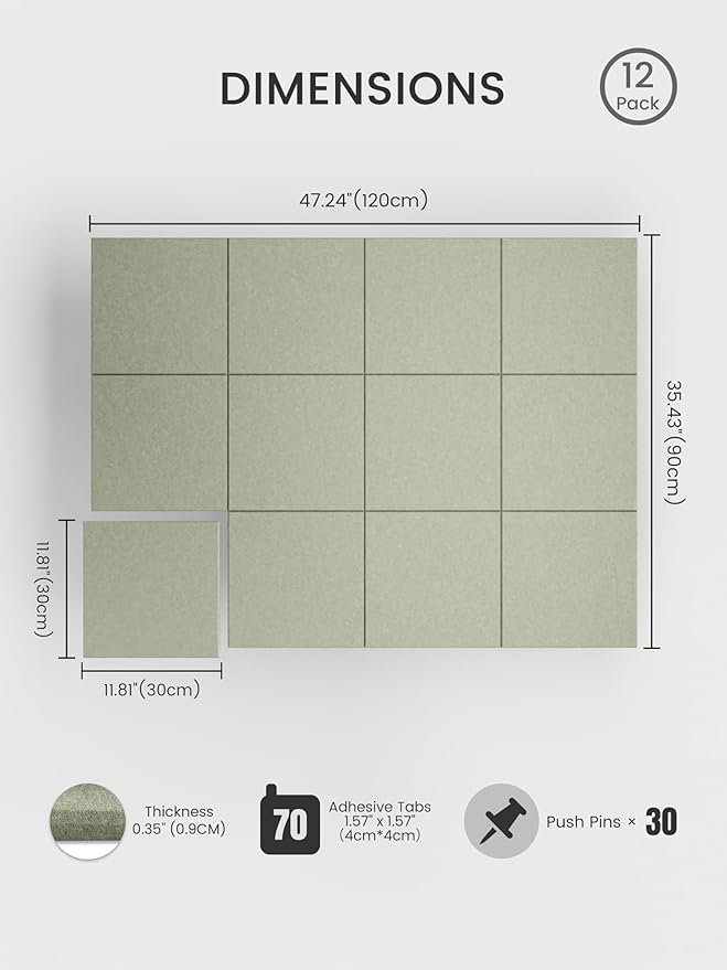 Bumusty Large Cork Board 47"x35" Alternative - Image 2