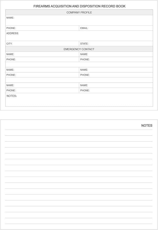 Firearms Acquisition and Disposition Record Book – Firearm Log Book, A&D Gun - Image 7